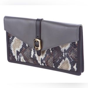 Authentic Fendi Python Envelope Clutch